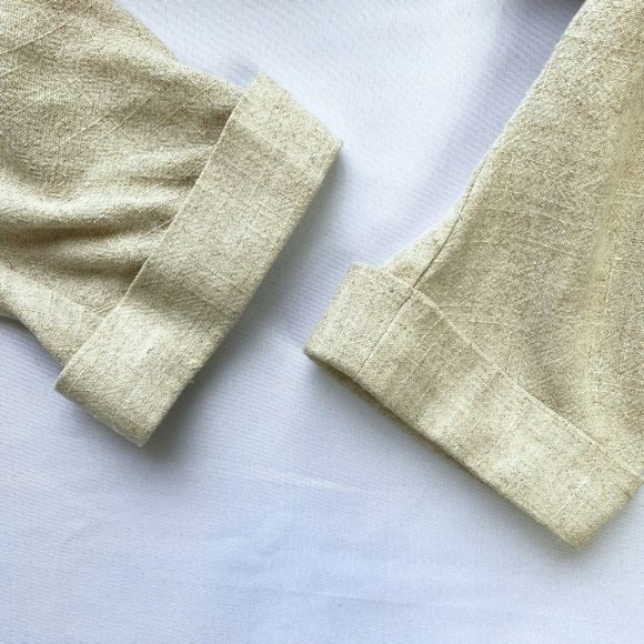 Frank & Oak Cream Belted Kimono Style Blazer - Picture 10 of 12